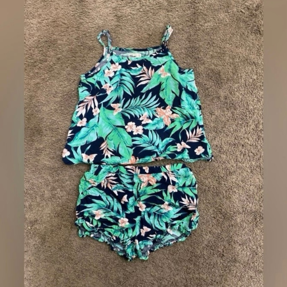Girls Epic Threads Floral Tank Outfit size XL 14/16
